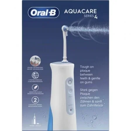 Oral-B Aquacare 4 Irrigador Oral para Limpieza Dental e Interproximal, Blanco